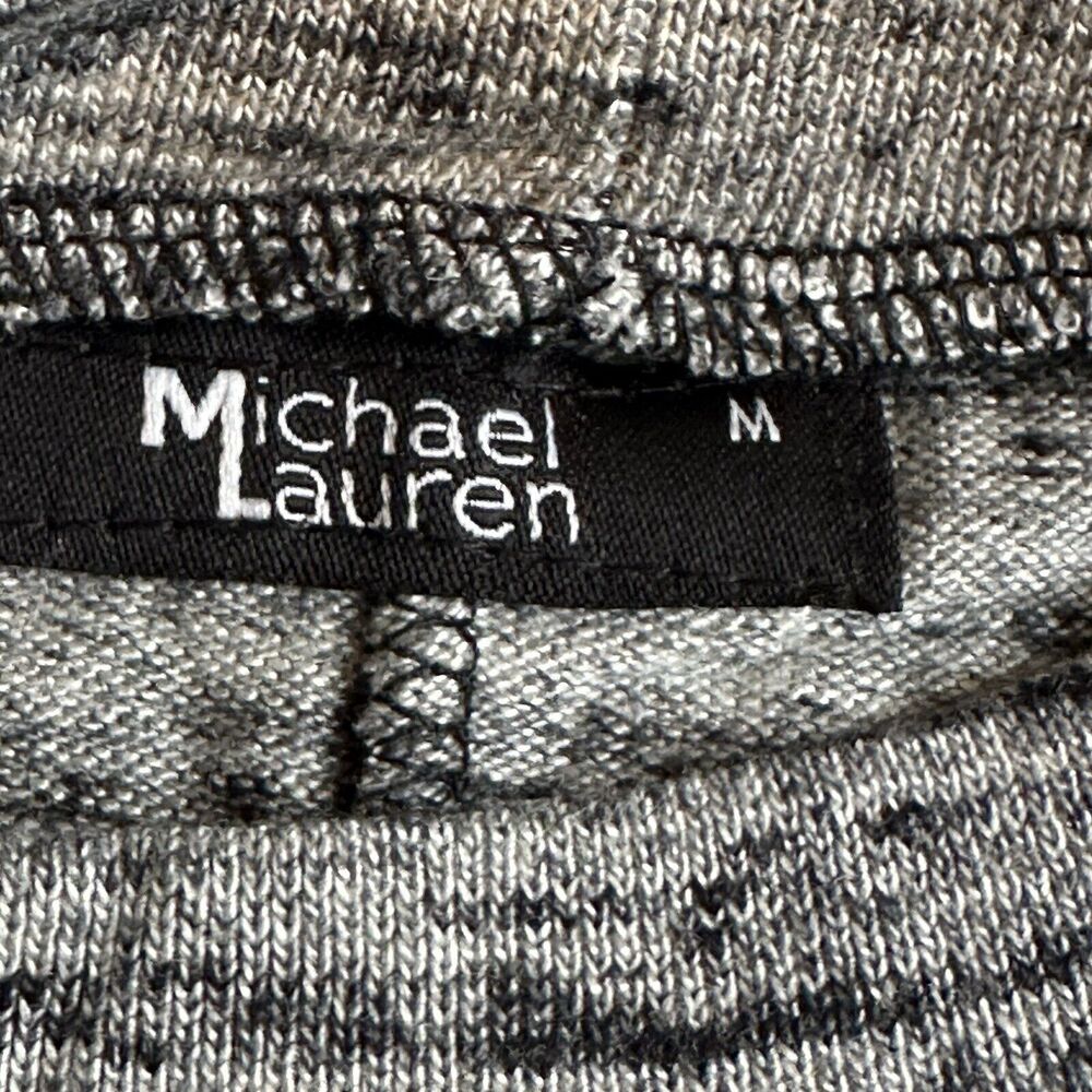 Michael Lauren Women Medium Dress Harvest Long Sleeve Crew Neck Marble Gray New‎ - Picture 5 of 9